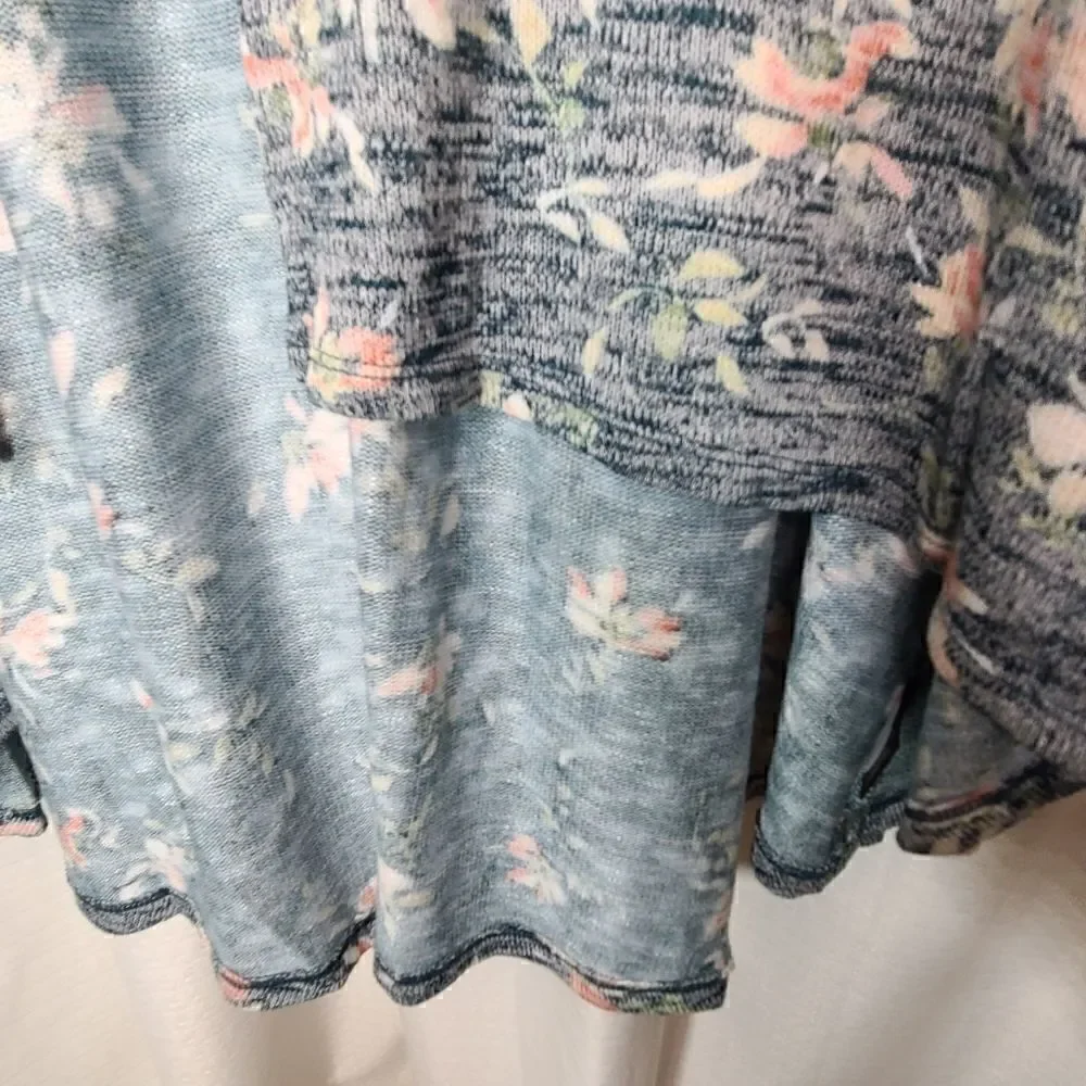 1X 14W 16W Torrid Hacci Kimono Floral High low hem
